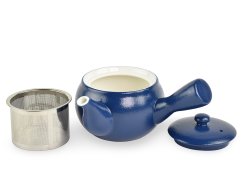 Porcelánová konvice Kyusu Yono, modrá, 400 ml
