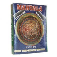 Tibetské vonné tyčinky Mandala - dárková sada 5 x 1 - 60 ks