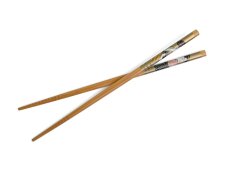 Čínské jídelní hůlky Geisha kulaté khaki 22,5 cm