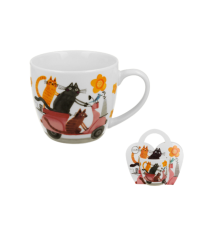 Hrnek Kočky na skútru 400 ml