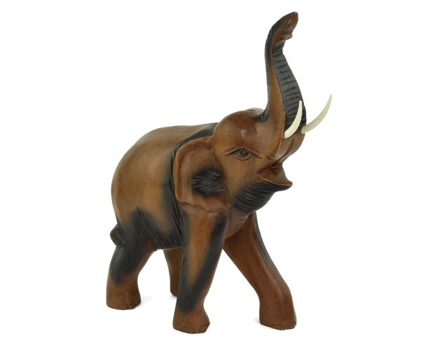 Dřevěná dekorace Slon štěstí 33 cm