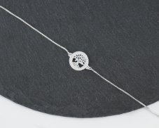 Stříbrný náramek Strom života se zirkony