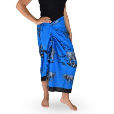 Sarong - Pareo REN, sloni, modrá