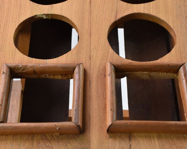 Dřevěný jídelní vozík Rubeus světlý - II. jakost