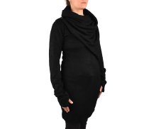 Šaty IRA s límcem, černá