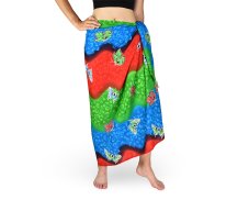 Sarong - Pareo REN, duha s motýly, zelená, II. jakost