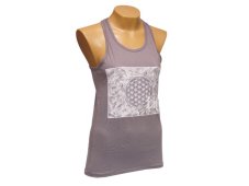 Dámské tílko I AM LIFE, bavlna, šedé, M