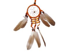Lapač snů Native American 6 cm oranžový