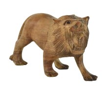 Dřevěná soška Lev 11 cm - varianta C