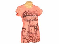 Tričko krátký rukáv SURE, Houba, lososová