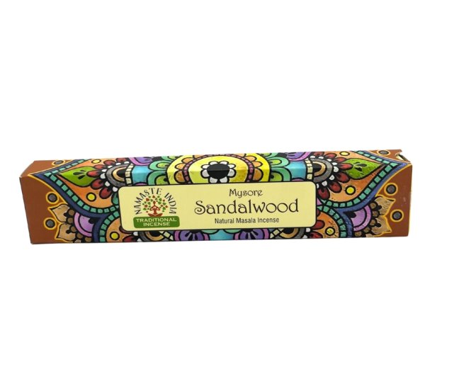 Indické vonné tyčinky Namaste India 15 g Sandalwood
