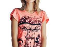 Tričko krátký rukáv SURE, Houba, lososová