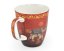 Porcelánový hrnek Nelson, červený, dekor sloni, 400 ml