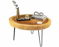 Dřevěný konferenční stolek 77 x 65 cm