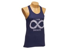 Dámské tílko I AM INFINITE, bavlna, tmavě modré