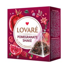Černý aromatizovaný čaj Lovaré Pomegranate Shake (15 pyramid) 30 g