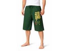 Kalhoty Nippon krátké, bavlna, zelená, bohatsví, vel. XL
