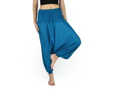 Harémové kalhoty aladin LOM, tyrkysová, II. jakost