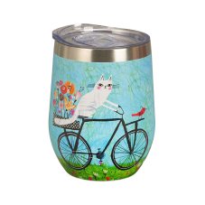 Termohrnek KOČKA NA KOLE 330 ml