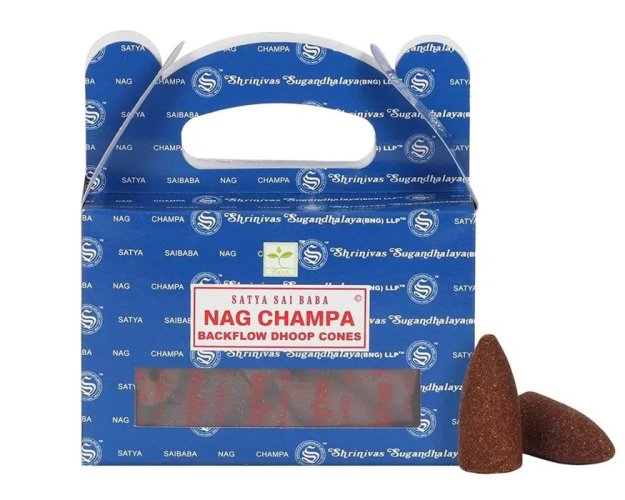Vonné jehlánky "tekoucí dým" Satya Nag Champa 24 ks