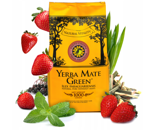 Yerba Maté Mate Green Fresa Frutilla - 400 g