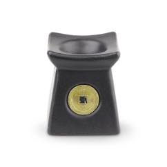 Aromalampa černá, čtvercová- Mince