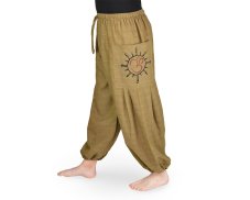 Kalhoty jóga NIRVA , hořčicová