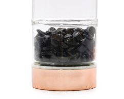 Čajová láhev z křišťálového skla s minerály - Onyx