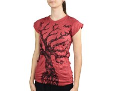 Tričko dámské krátký rukáv SURE, Strom peace, červená