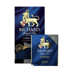 Černý aromatizovaný čaj Richard Lord Grey (25 sáčků) 50 g