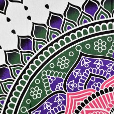Přehoz Mandala - Lotos růžový 147 x 208 cm - II. jakost