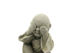 Zahradní betonová dekorace - Malý mnich - Nevidím
