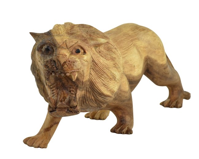 Dřevěná dekorace Lev 20 - var. A