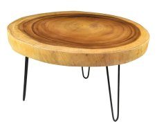 Dřevěný konferenční stolek 77 x 65 cm