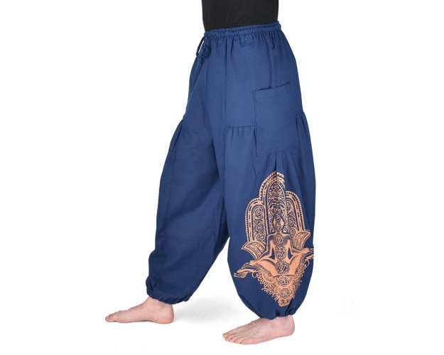 Kalhoty jóga KIET, Hamsa, modré