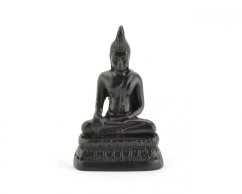Buddha osvícený, pryskyřice, tmavý, 8 cm