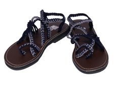 Sandály Ratana vázané, tmavě modré