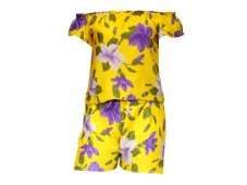 Overal kraťasy JAHARA, ibišek, žlutý