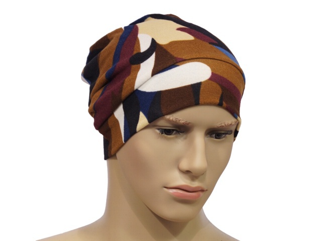 Čepice hnědá, kamufláž