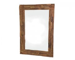 Zrcadlo s dřevěným rámem Deck 71 x 101 cm