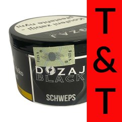 Tabák Dozaj Black T&T Schweps 125 g