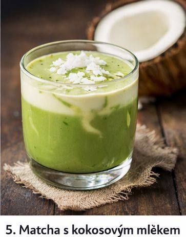 Matcha s kokosovým mlékem