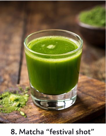 Matcha festival shot